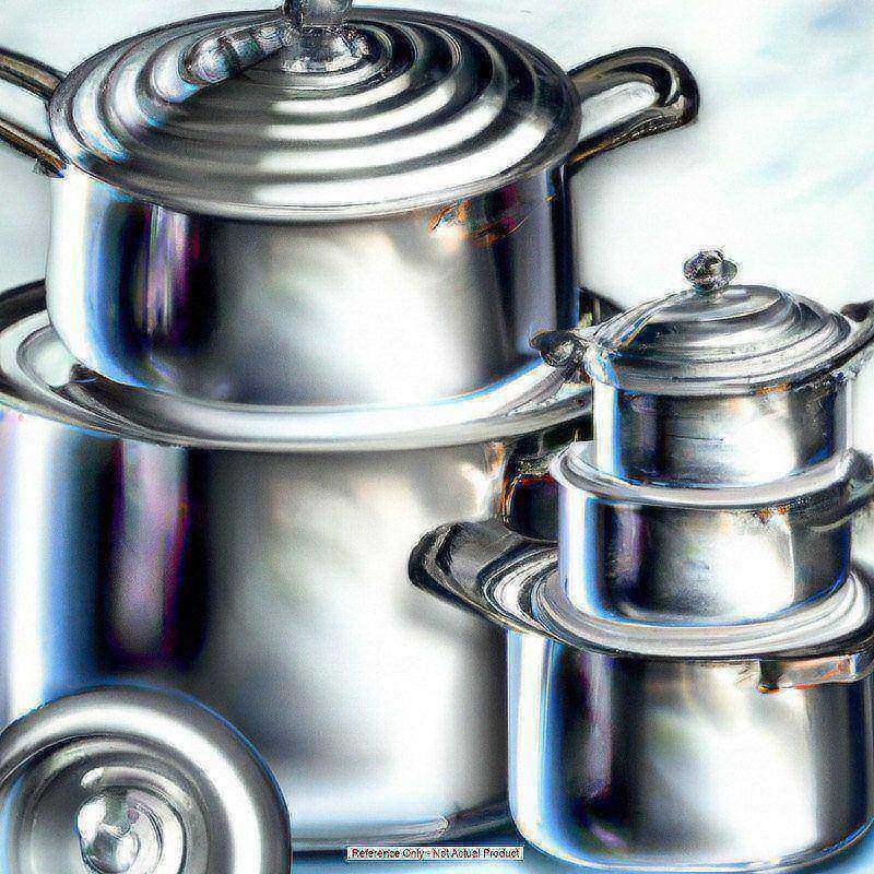 Gibson Casselman 7 Pc. Cookware Set - Cooking, Frying - 1.90 quart - 1.40 quart - 3.50 quart Dutch Oven Griddle - Turquoise, Black - Enamel - Carbon Steel Body - Bakelite Handle - Glass Lid (Min Order Qty 2) MPN:109464.07