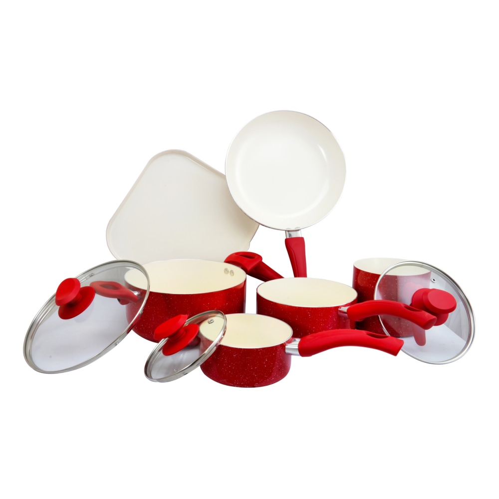 Oster Cookware Set, Cocina San Jacinto 9-Piece, Red MPN:995100168M