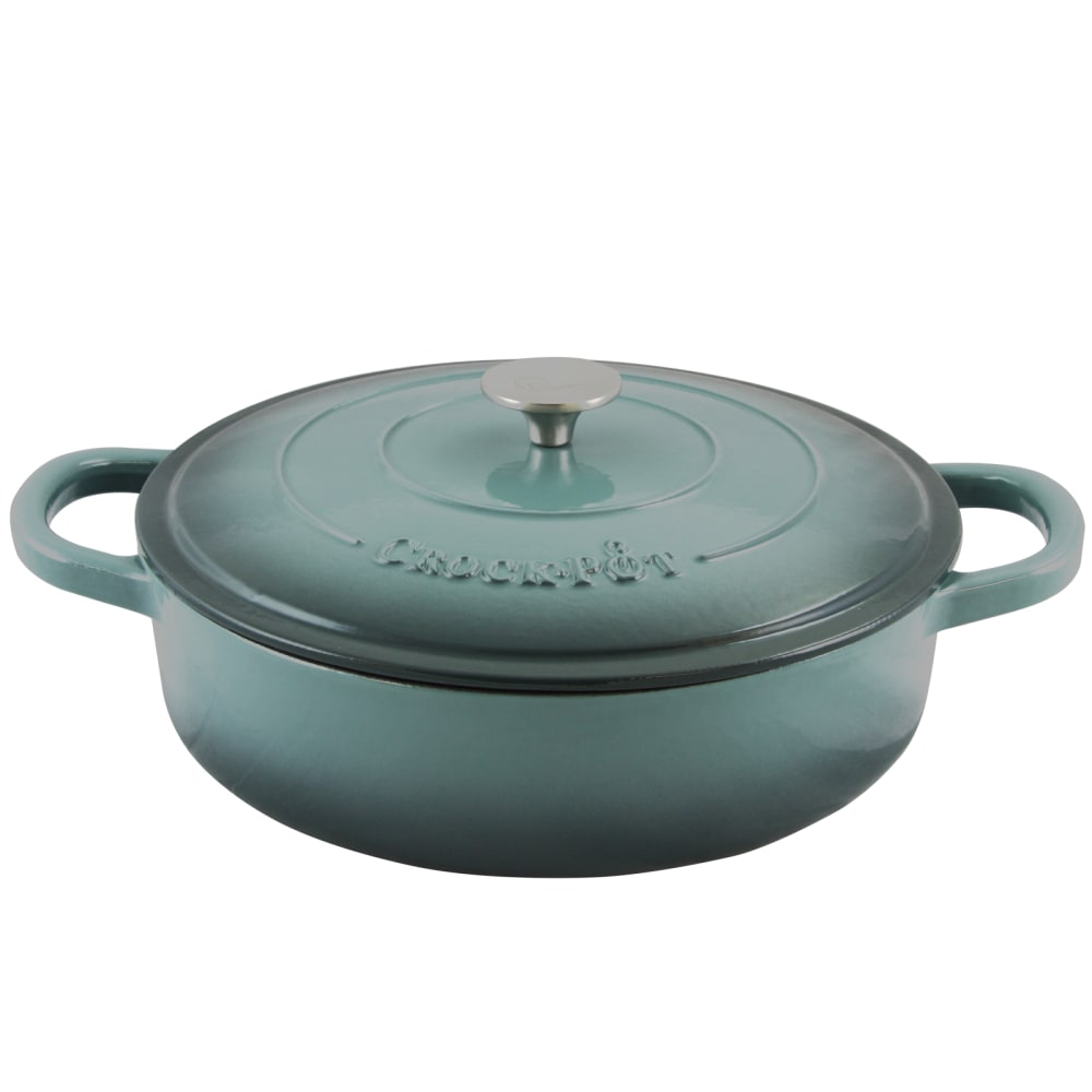 Crock-Pot Artisan Enameled 5-Quart Cast Iron Braiser Pan, Slate Gray MPN:995100772M