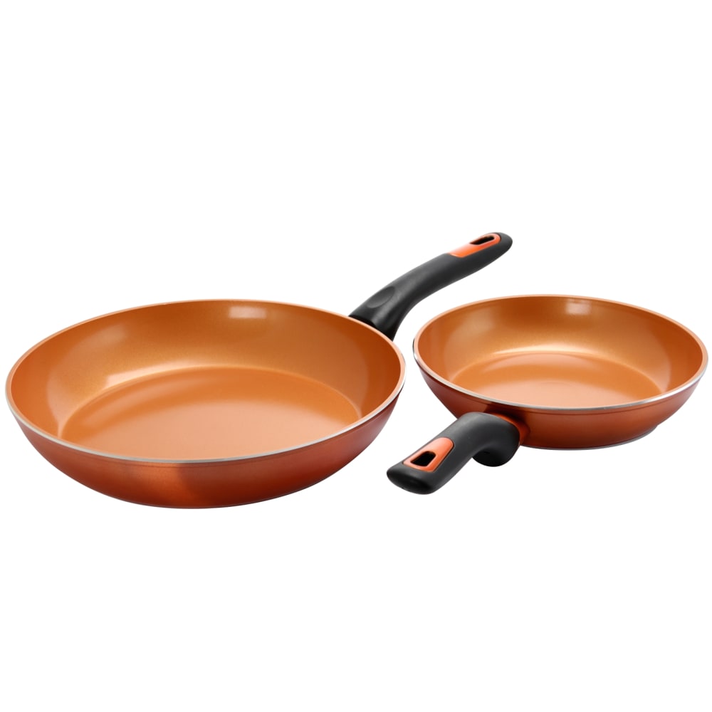 Gibson Home Hummington 2-Piece Aluminum Non-Stick Frying Pan Set, Copper MPN:995111255M