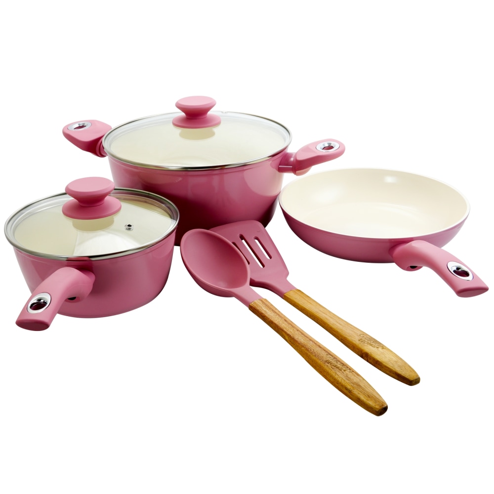 Gibson Home 7-Piece Plaza Cafe Cookware Set, Lavender MPN:995111646M