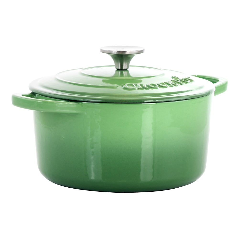 Crock-Pot Artisan 2-Piece Enameled Cast Iron Dutch Oven, 3 Quarts, Pistachio Green MPN:995113364M