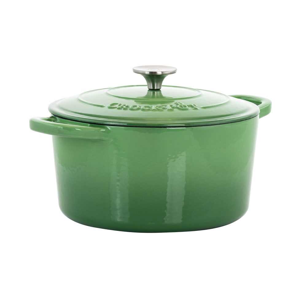 Crock-Pot Artisan 2-Piece Enameled Cast Iron Dutch Oven, 5 Quarts, Pistachio Green MPN:995113368M