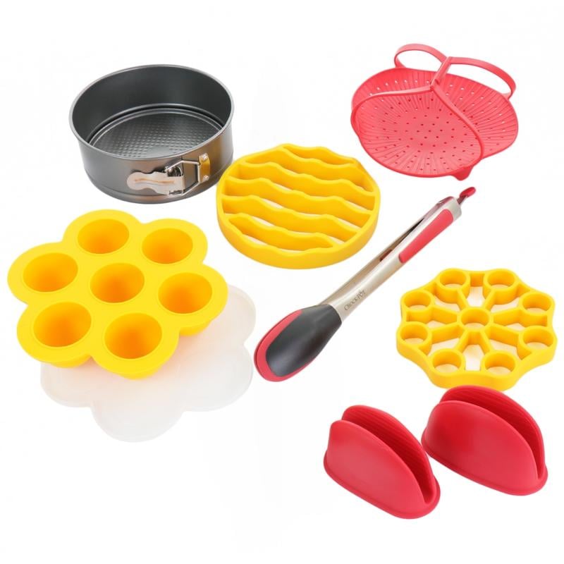 Crock-Pot 7-Piece Pressure Cooker Accessories Starter Kit, Red/Yellow MPN:995114337M