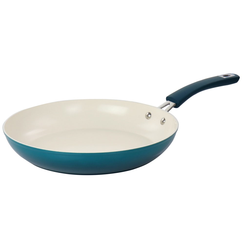 Oster Corbett Non-Stick Aluminum Frying Pan, 2-3/16inH x 12inW x 20inD, Turquoise MPN:995115142M