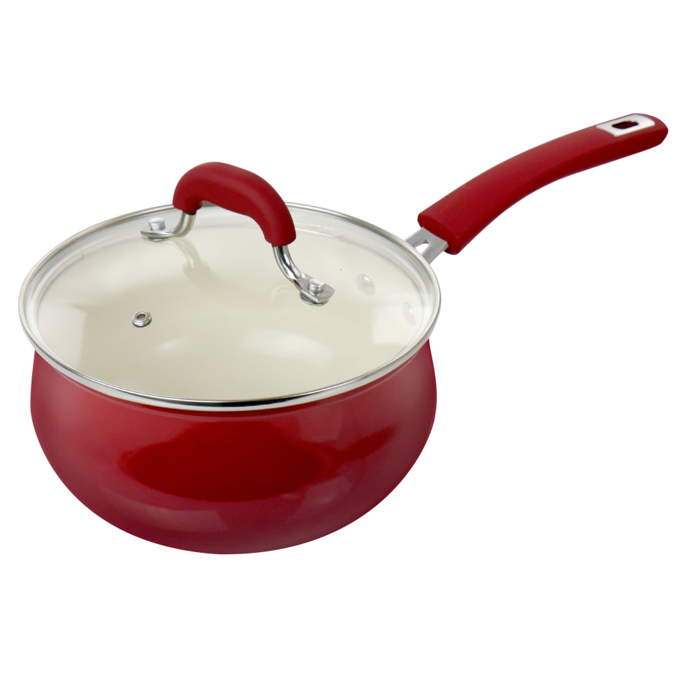 Oster Corbett Aluminum Nonstick Saucepan, 3.1 Qt, Red MPN:995115168M