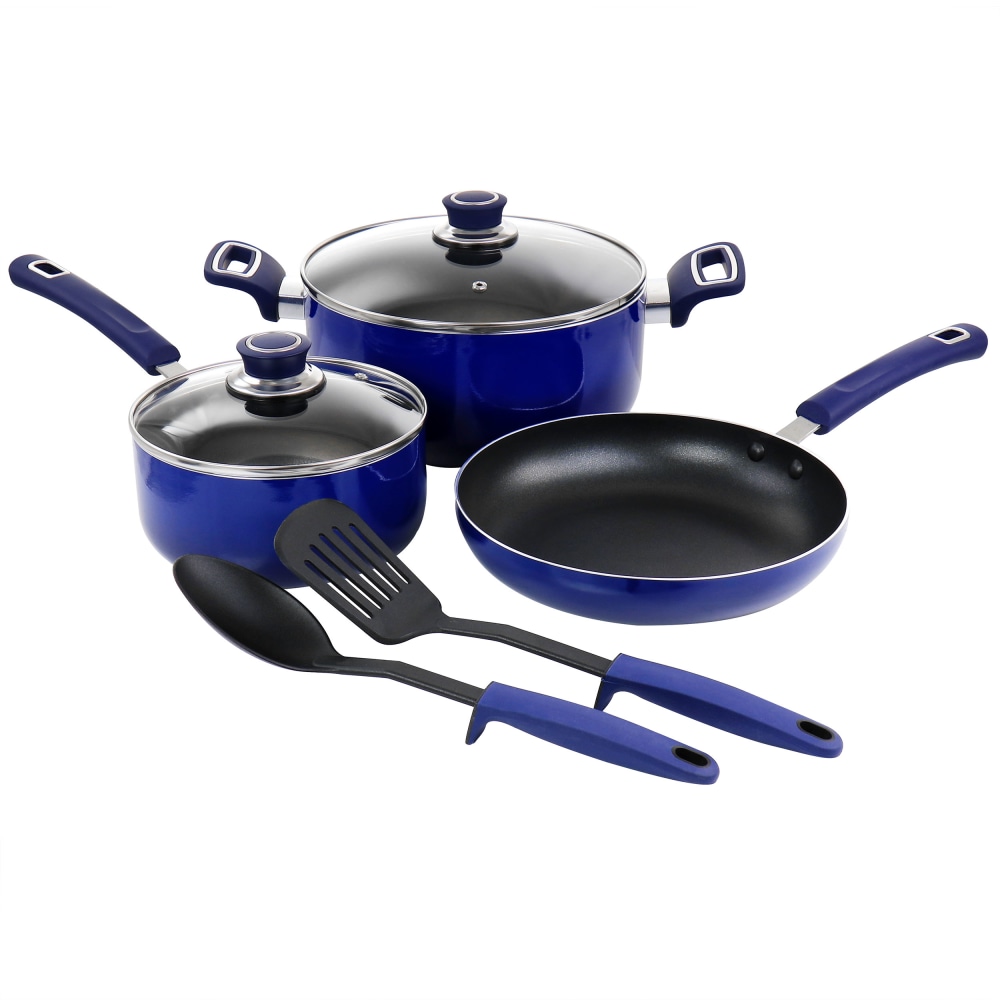 Oster 7-Piece Aluminum Non-Stick Cookware Set, Blue MPN:995116647M