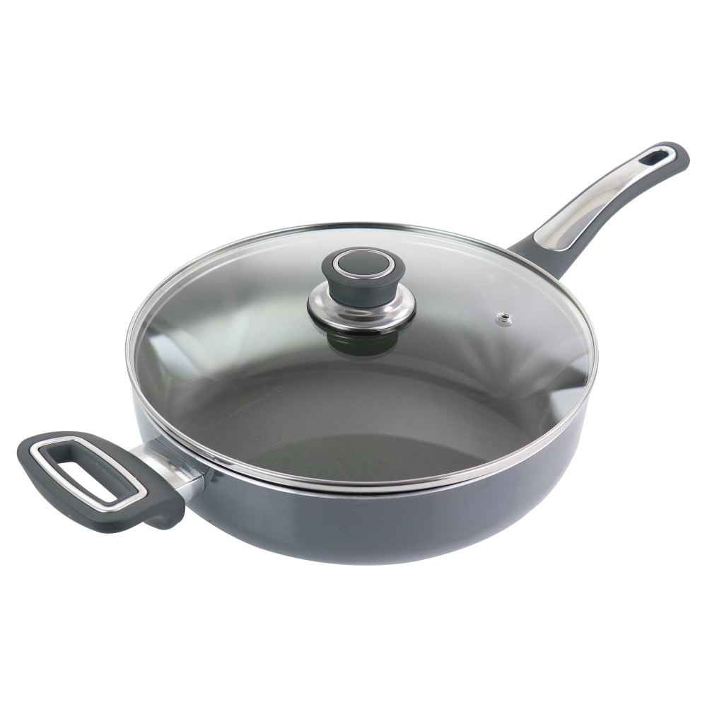 Oster 3.5-Quart Aluminum Saute Pan With Lid, Gray MPN:995116650M