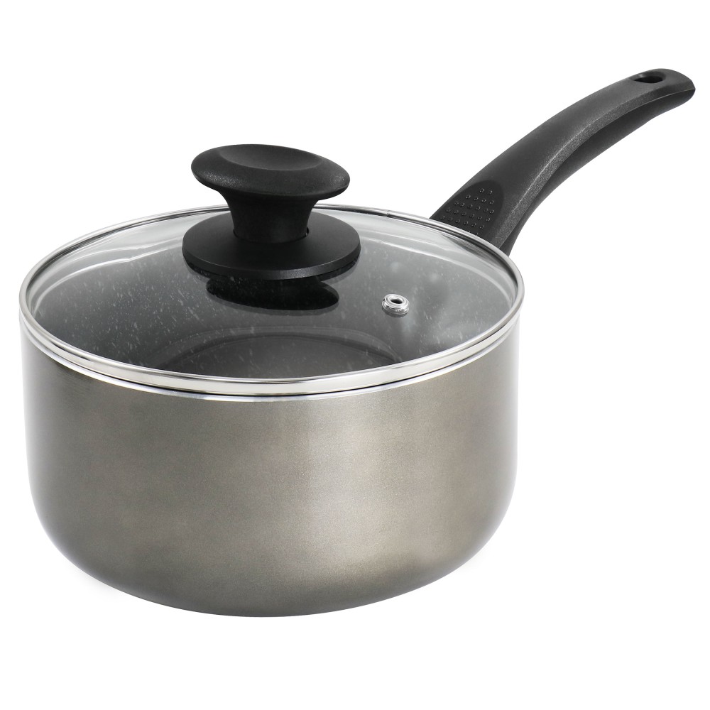 Oster Merrion 2.5-Quart Non-Stick Saucepan, Gray MPN:995117270M