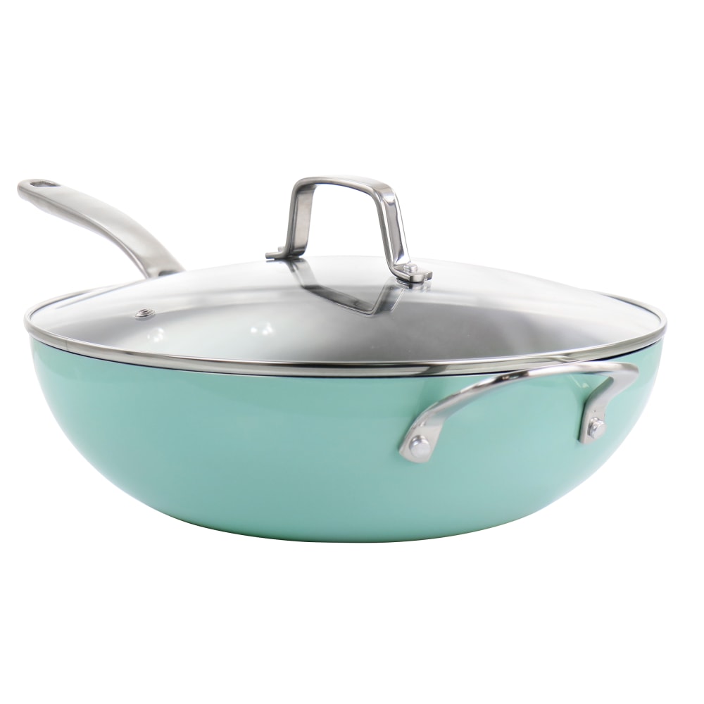 Martha Stewart Aluminum Non-Stick Essential Pan, 12in, Turquoise MPN:995117532M