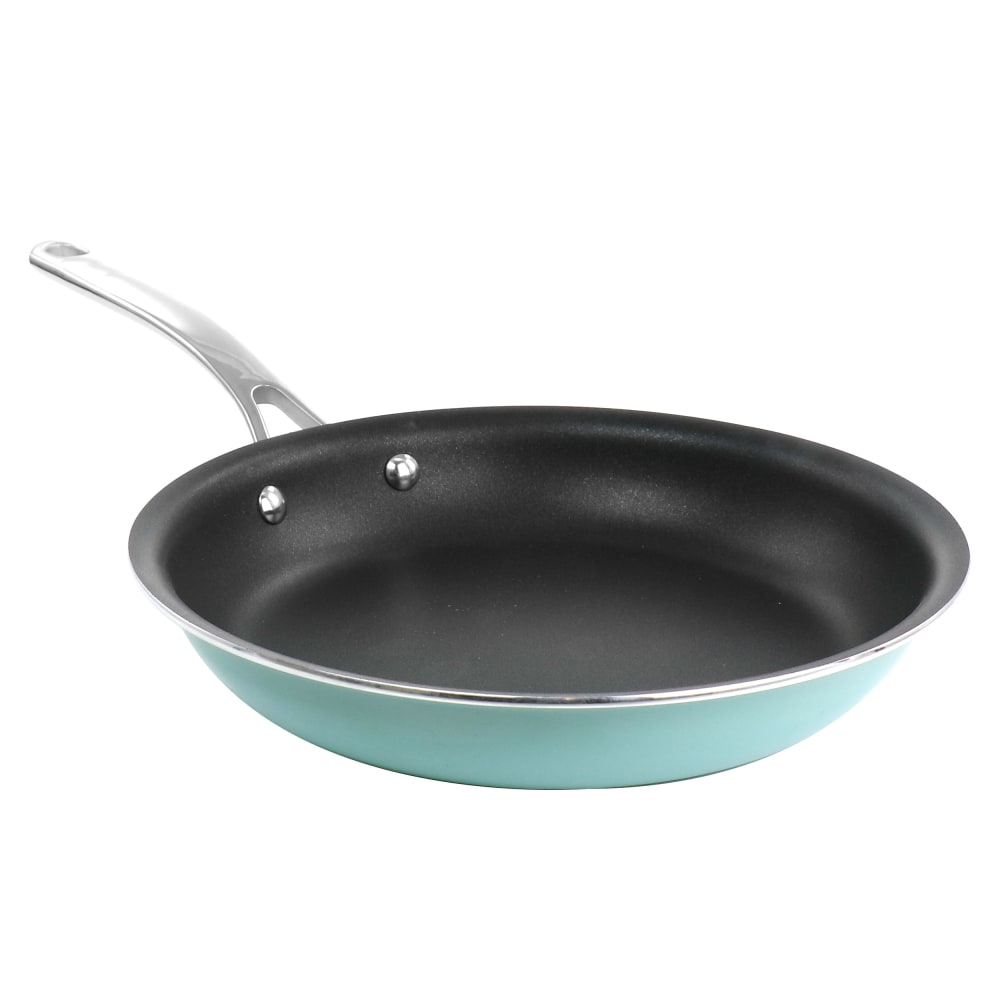 Martha Stewart Lockton Aluminum Non-Stick Frying Pan, 12in, Turquoise MPN:995117670M