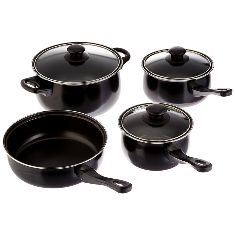 Gibson Home Chef Du Jour 7-Piece Cookware Set, Black MPN:99586675M