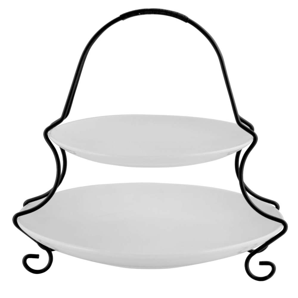 Gibson Elite Gracious Dining 2-Tier Serving Set, White MPN:995100026M