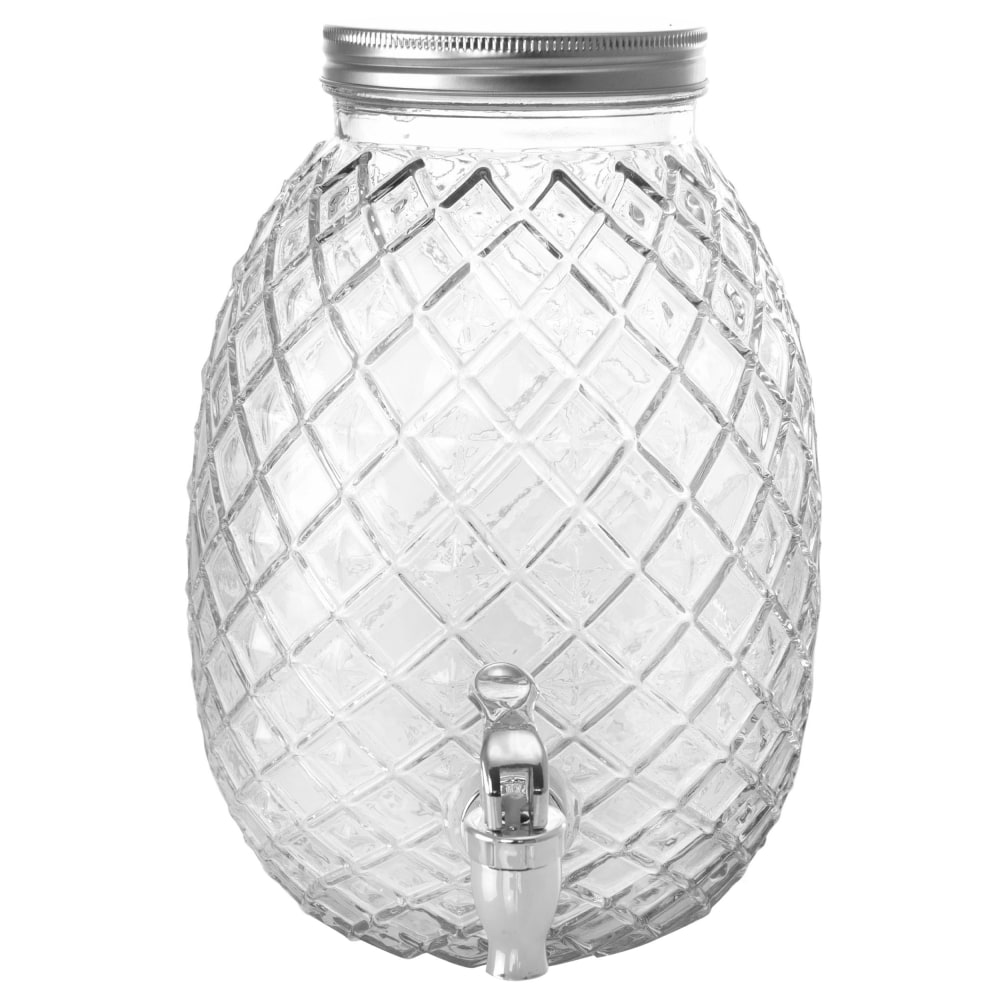 Gibson Home Pineapple Drink Dispenser, 1.2 Gallon, Clear MPN:995112682M