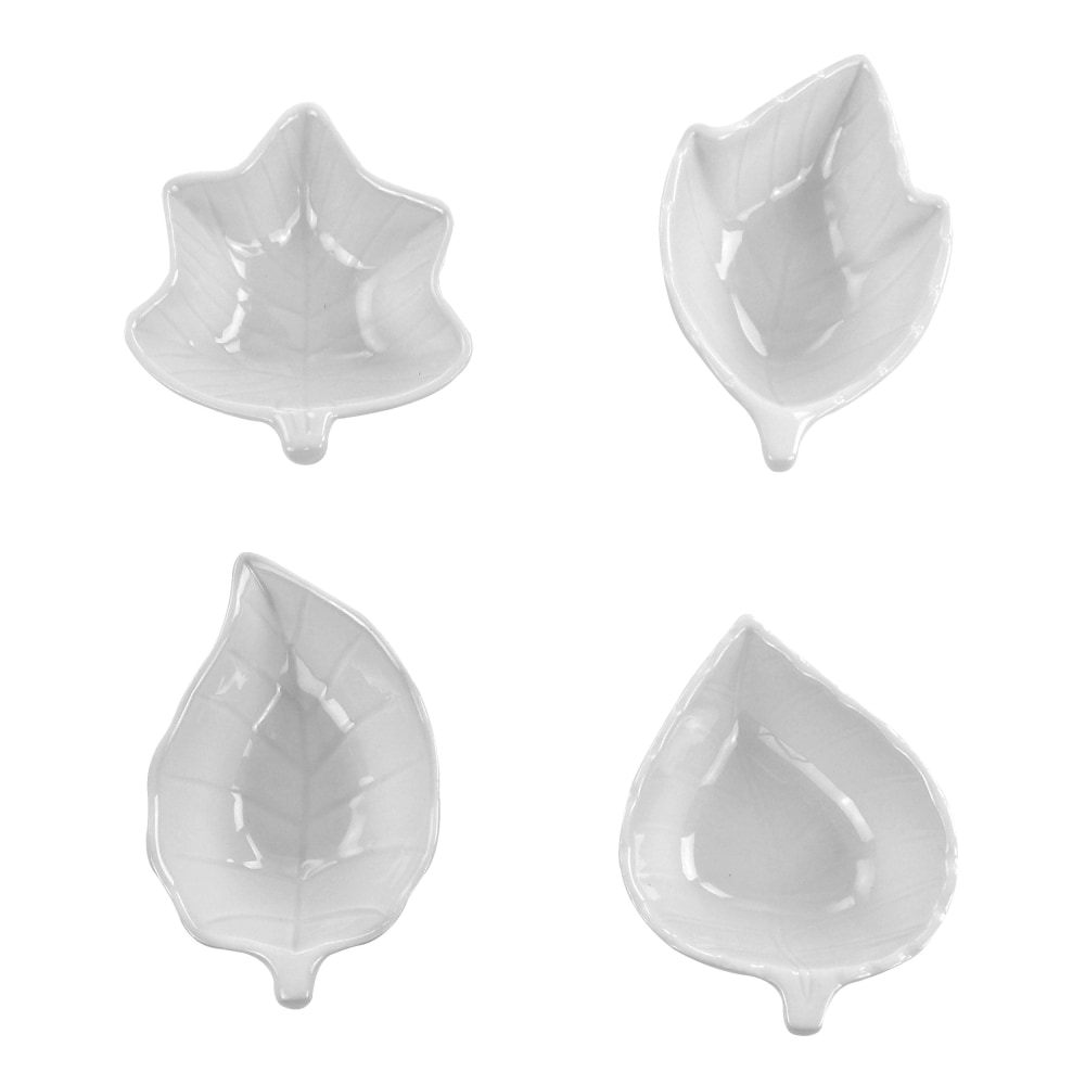 Martha Stewart Ceramic Tidbit 4-Piece Dish Set, White MPN:995116360M