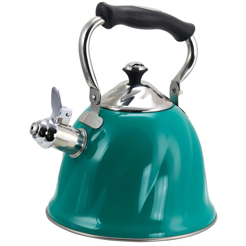 Mr. Coffee 2.1-Quart Whistling Tea Kettle, Alberton, Emerald Green MPN:99586570M
