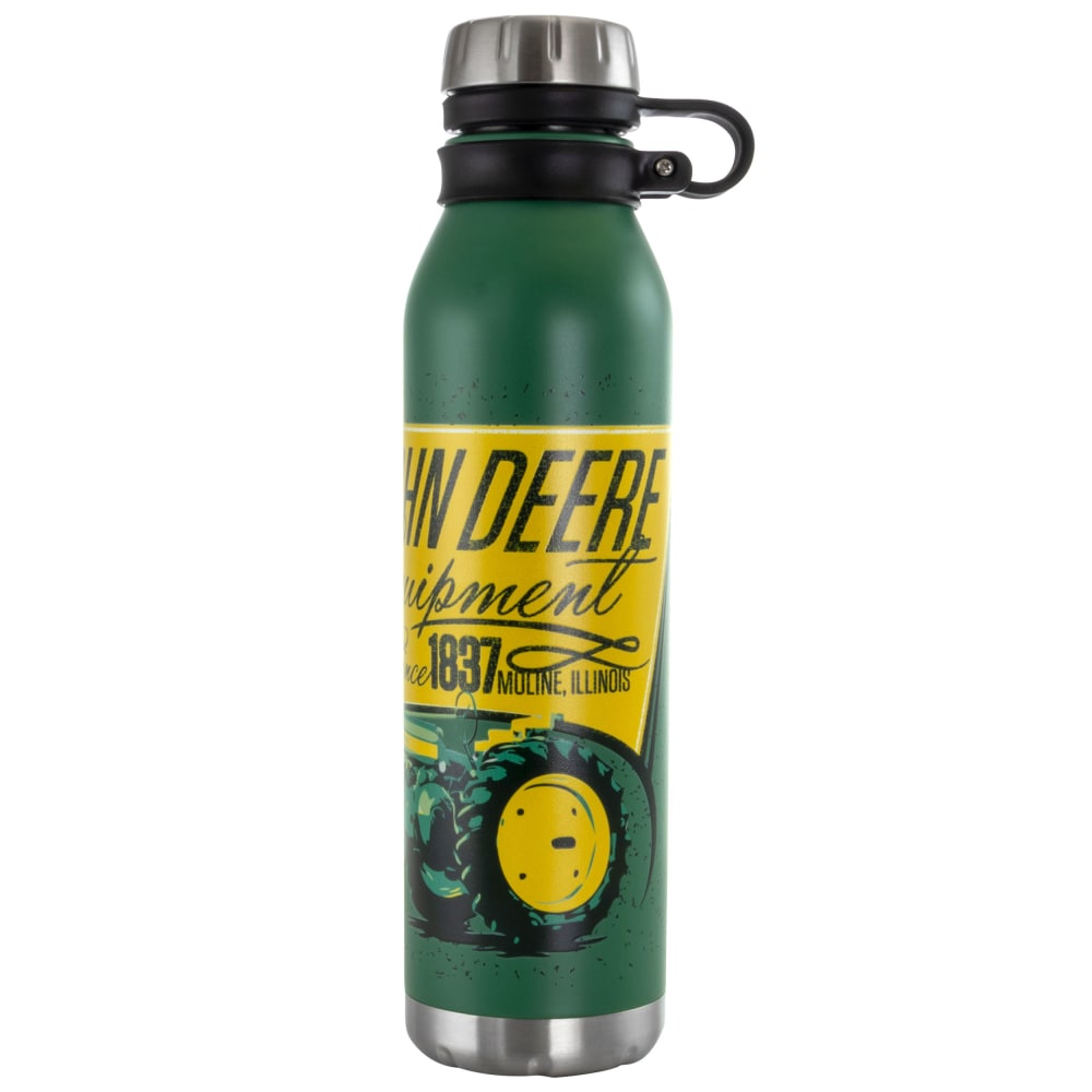John Deere Stainless Steel Thermal Bottle With Cap And Carry Loop, 25.5 Oz, Green MPN:995112775M
