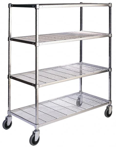 Wire Utility Cart: Steel MPN:A1836CP54C-4