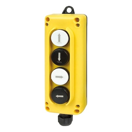 PendantControlStation, 4Buttons, Blk/White MPN:TLP4.C