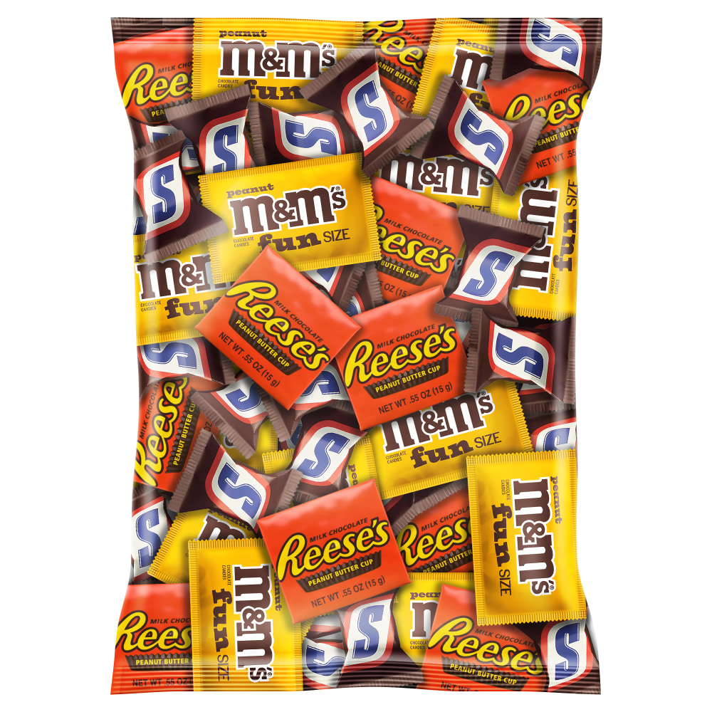 M&Ms Peanut, Snickers And Reeses Minis Candy Variety Mix, 53 Oz, Total Qty 1 MPN:810128793247