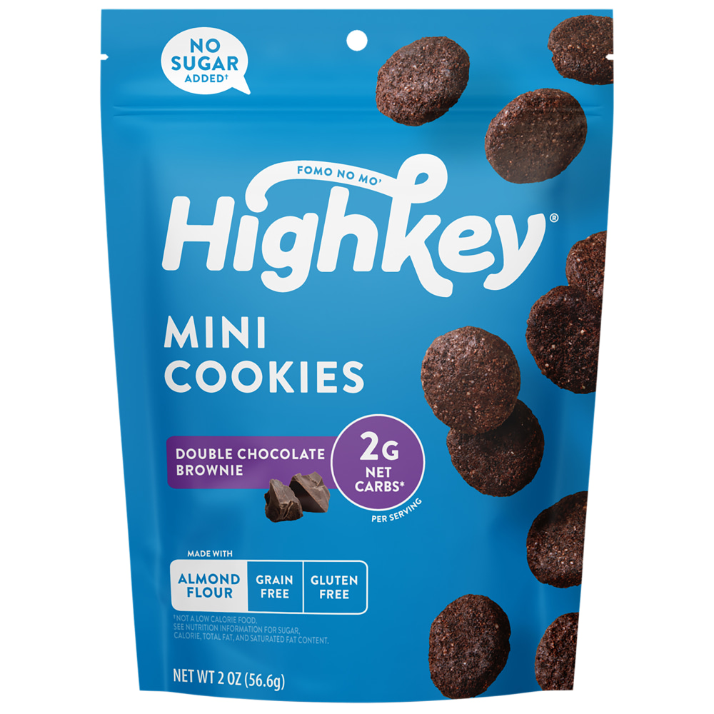 HighKey Double Chocolate Brownie Cookies, 2 Oz, Pack Of 6 Cookies MPN:600-00029