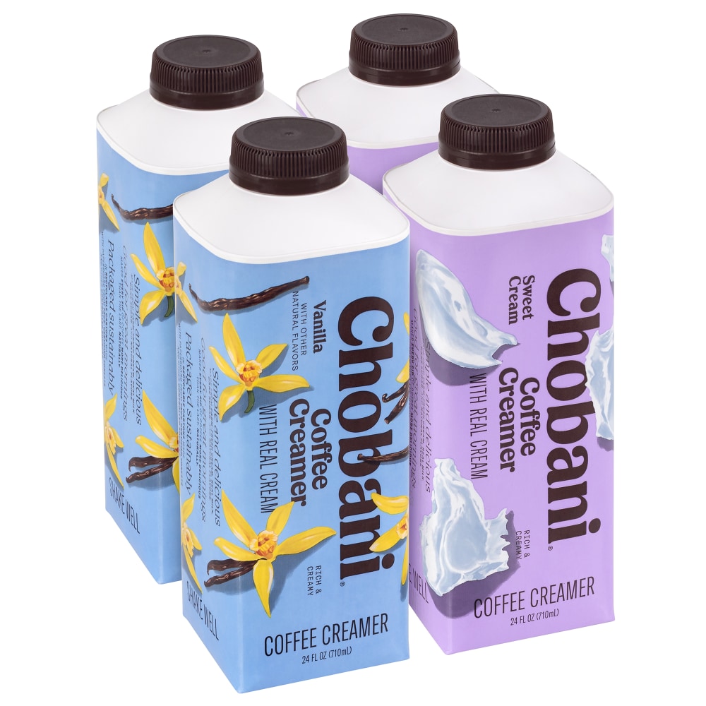 Chobani Creamer Variety Pack, 24 Oz, Total Qty 4 MPN:810128793452