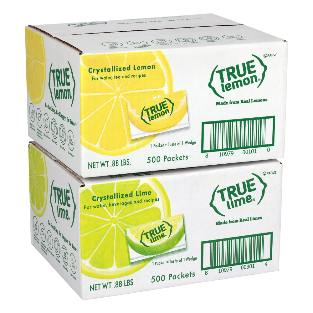 True Lime and True Lemon Variety Pack, .027 oz (0.8mL0, Pack Of 1, 000 Packets MPN:810128792226