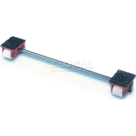 GKS Perfekt® 3-10204 Machinery Roller Dolly Rigid Plates Adj. Width Connector Bar 4400 Lb. 3-10204
