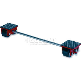 GKS Perfekt® 3-10206 Machinery Roller Dolly Rigid Plates Adj. Width Connector Bar 6600 Lb. 3-10206