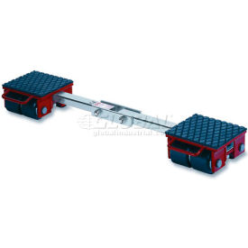 GKS Perfekt® 3-10208 Machinery Roller Dolly Rigid Plates Adj. Width Connector Bar 13200 Lb. 3-10208