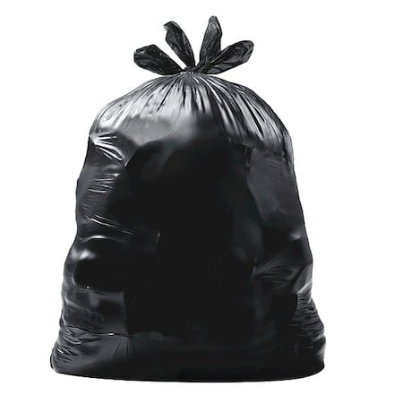 30 gal Trash Bags, 54 in x 33 in, Extra Heavy-Duty, 0.9 mil, Black MPN:60035