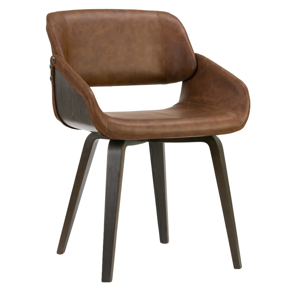 Glamour Home Amal Dining Chair, Brown, 1 Chair Included MPN:GHDC-1283