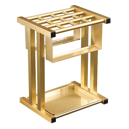 Umbrella Stand, 12 Umbrellas, Finish: Satin Brass MPN:1690BE