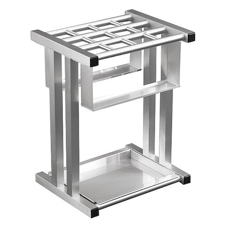 Umbrella Stand, 18 in H, Aluminum MPN:1690SA