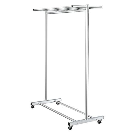 Single Sided Mobile Coat Rck, 60 In, Satin MPN:725-5SA