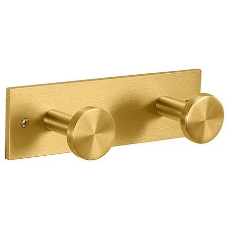 Garment Hook Rack, 8 1/2 in W, Aluminum MPN:D2-BE