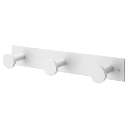 Garment Hook Rack, 16 in W, Aluminum MPN:D3-WH