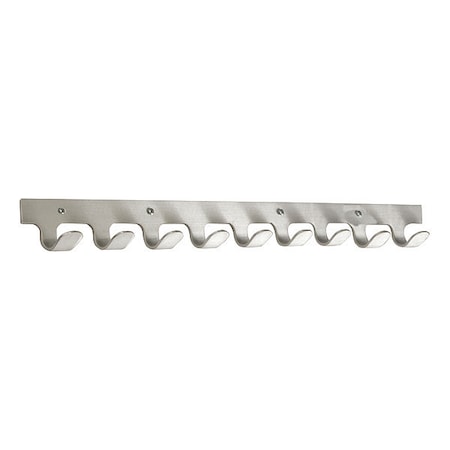 Coat Hook, 10 Hooks, 30 In W, Satin Alumin MPN:230SA