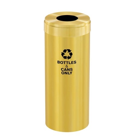 12 gal Recycling Bin, Satin Brass MPN:B-1232BE-BE-B6