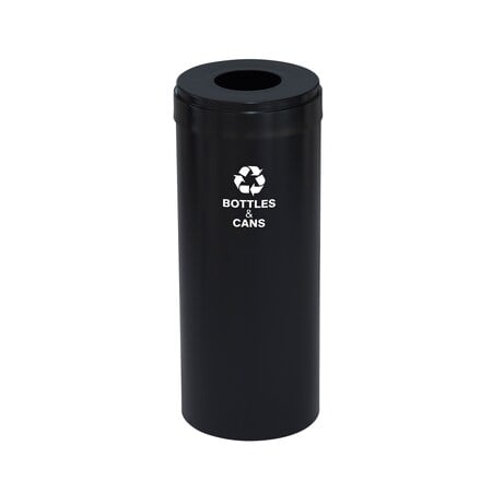 12 gal Recycling Bin, Satin Black MPN:B-1232BK-BK-B2