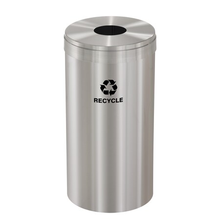 16 gal Recycling Bin, Satin Aluminum MPN:B-1532SA-SA-B5