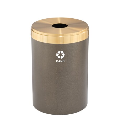 41 gal Recycling Bin, Bronze Vein/Satin Brass MPN:B-2042BV-BE-B4