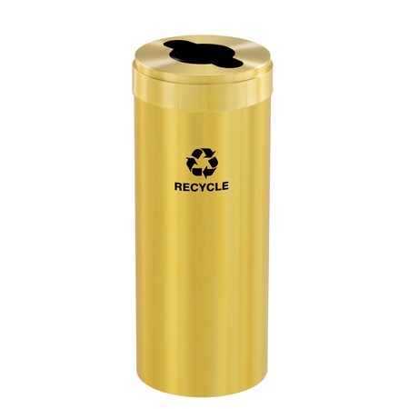 15 gal Recycling Bin, Satin Brass MPN:M-1242BE-BE-M5
