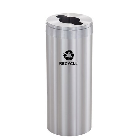 15 gal Recycling Bin, Satin Aluminum MPN:M-1242SA-SA-M5