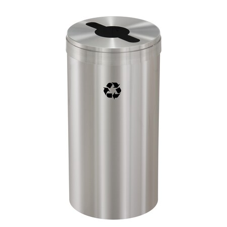 16 gal Recycling Bin, Satin Aluminum MPN:M-1532SA-SA-M1