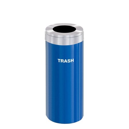 Waste Receptacle, Liner, 12 gal., Blue/Silv MPN:W-1232BL-SA-W5