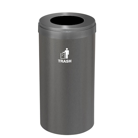 Waste Receptacle, No Liner, 23 gal., Silver MPN:W-1542SV-SV-W3