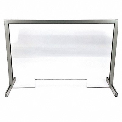Acrylic shield barrier with pass thru MPN:108C DPS48