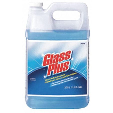 Liquid Glass Cleaner, 1 gal., Blue, Unscented, Jug, 4 PK MPN:94379