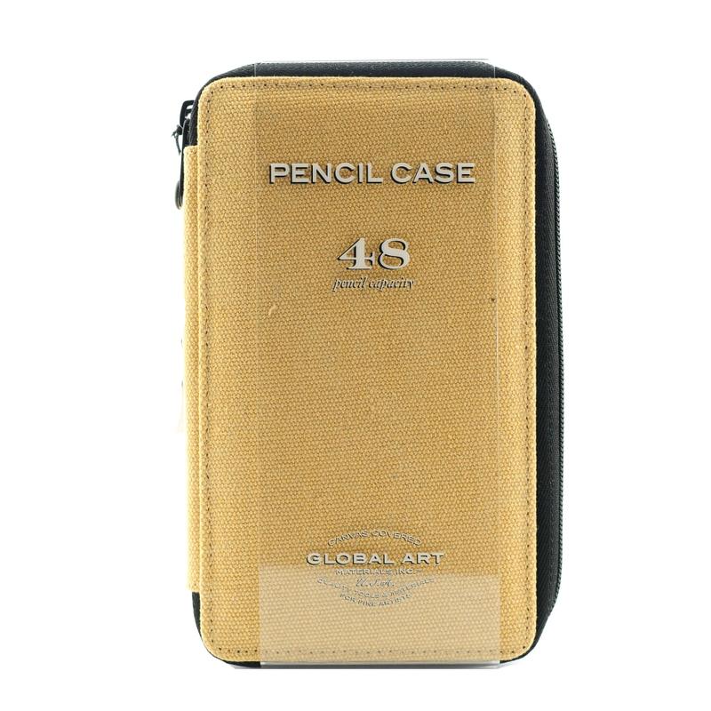Global Art Canvas Pencil Case, 48-Pencil Capacity, Wheat MPN:257480